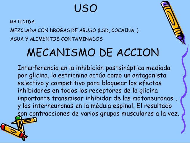 estricnina farmacodinamia